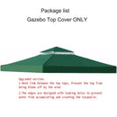 3x3m Outdoor Garden Parasol Cloth Gazebo Awning 118"x118" Canopy Replacement Pergolas Cloth For Outdoor Garden Canopy Sunshade