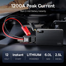 倍思 1200A 汽车应急启动电源 移动电源 12000mAh 便携式电池站 适用于2.5L/6L汽车应急启动装置