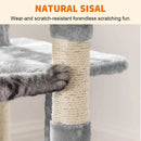 Cat Tower Cat Climbing Frame with Toy 72 cm Cat Tree with Perch & Cozy Condo for Cats to Care Paw Leisure and Entertainment