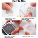 1Sheet Spring Cherry Blossom Season Clear Stamps for DIY Scrapbooking Flowers Silicone Clear Stamp Seals for Cards Making Photo