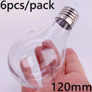 6 Pieces x DIY Shatterproof Transparent Home Christmas Decoration Bauble Ornament 80mm Plastic Window Opening Ball
