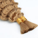 Deep Wave Bulk Human Hair Braiding Blonde Brown Curly Brazilian Hair for Human Hair Extensions for Micro Braiding No Weft