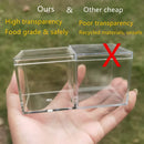 6&12pc Christmas Acrylic Candy Box Goodie Bags Clear Chocolate Plastic Wedding Party Favor Packing Box Container Jewelry Storage