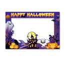 1set Happy Halloween Photo Booth Props Paper Frame Theme Party Decor Supplies Halloween Party Activity Home DIY Photography prop