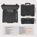 SucceBuy Hard Pistol Cases with Pre-cut PU Foam Lining Waterproof Dustproof Hard Gun Case for 1/2/5/6Pistol Lockable Pistol Case