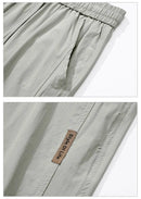 High Quality Summer Thin Men's Straight Tube Loose Ice Silk Wide Leg Casual Pants Breathable Jogging Fitness Baggy Casual Pants