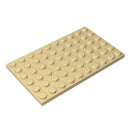 高砖 10个 MOC 板 6 x 10 兼容 3033 拼装颗粒积木零件 DIY积木块科技零件玩具