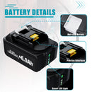 Bonacell 6000mah For Makita BL1830 18V Power Tools Compatible For Makita BL1850 BL1860 BL1890 Replacement Battery And Charger