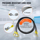 SucceBuy Hydraulic Pressure Test Kit Excavator Hydraulic Test Gauge Set with Carrying Case for Excavator Tractors Machinery