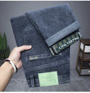Hot summer jeans for men, trendy Korean style, slim fit