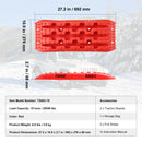 SucceBuy 10TON Traction Boards with PP Recovery Boards for Off-road Vehicles/Cars/Pickups/SUVs/RVs Pair Tire Traction Mats