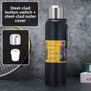 500/1000/1500ml Thermos Cup Stainless Steel Large Capacity Sports Water Bottle Vacuum Flask Portable Insulated Tumbler with Rope