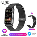 LIGE Fashion Smart Bracelet Women Smartwatch Men Heart Rate Monitor Waterproof Sports Fitness Ladies Smart Watch For Android IOS