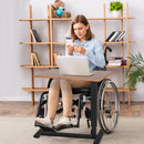 Adjustable Height Overbed Table Bedside Sofa Side Table with Hidden Wheels Hospital Bed Table Rolling Laptop Desk