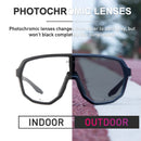 SCVCN Cycling Glasses UV400 Photochromic Sunglasses Men Sun Mountain Bike Road Bicycle Eyewear Sports Running MTB Cycle Gogg