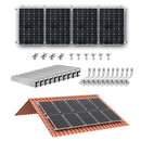 CP-SETUNO Solar Panel Mounting Set, Photovoltaic Mounting Rail for 1/2/4 Solar Panel, 300 mm Aluminum Mounting Rail, for 30/35 m