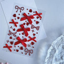 The Bow Heart Archive | 3D K-Pop Photocard Sticker Set for Scrapbooks, Journals & Phone Cases