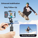 Wireless Selfie Stick with 1/4“ Screw Handle Stable Umbrella Structure Tripod Stand for iPhone Android 1.8m Super Long Pole