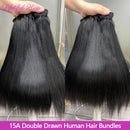 15A Double Drawn Hair Bundles Straight Vietnamese Raw Hair Bundles Human Hair Extensions 20 22 24 Inch Tissage Humain Hair
