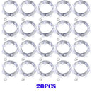 20 Pack String Fairy Lights 20Led 2M Silver Copper Wire Battery Powered Decorations Lights For Wedding Party Christmas Decor
