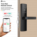 SmarDeer Electronic Door Lock Tuya Smart Lock with 5-in-1 Fingerprint Lock Keyless Entry via Fingerprint/Coed/Card/App