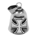 Eagle Biker Cross Jesus Bell Pendant Stainless Steel Norse Viking Warrior Spartacus Helmet Rose Lady Rider Saint Mary Jewelry
