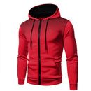 Autumn Winter Fleece Men's Hoodies Polka Dot Design Zipper Jacket Male Streetwear Loose Sweatshirts Sportwear Hooded Cardigan