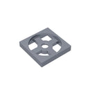 Gobricks GDS-949 Turntable 2 x 2 Plate, Base compatible with 3680  DIY Educational Building Blocks Technical