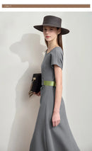 AMII Minimalist Summer Casual Dress for Women 2025 Solid Round Neck Sleeveless Dresses Lady Fashion Slim Straight Skirt 12512031