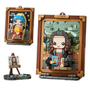 Building Block Toys World Famous Oil Painting Mona Lisa Home Hanging Painting Decorations DIY Children's Toys for Friends Gifts