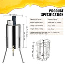 VEVOR Honey Extractor 2 3 4 Frame Manual Electric Stainless Steel Honeycomb Spinner Crank Honey Centrifuge Beekeeping Equipment
