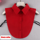 Women Chiffon Fake Collarr Vintage Detachable Shirt Collar Blouse Sweater  Collar Lapel Top Women Clothes Accessories