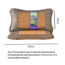 Rattan Mat Pillow, Bamboo Cooling Pillow, Tea Ice Silk Pillow Core, Summer Air-Conditioned Mat Pillow, Single 30*50cm