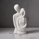 Abstract Couple Statue Decorative Sculpture Modern Home Decoration Ceramic Figure Figurines lovers Living room table ornaments