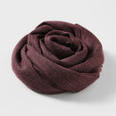 Solid Color Cotton Linen Scarf for Women Lady Literature Anti-sunburn Long Tassel Scarves Autumn Soft Gauze Wrap Shawls New