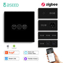 BSEED 涂鸦Zigbee智能滚筒快门开关电动窗帘开关智能家居Alexa