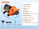 VEVOR 12V 隔膜泵 1.8/3/3.5/5 GPM 3/4/5 腔 40-100 PSI 可调 1/2'' MNPT 端口 适用于房车 游艇 餐车 露营车