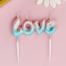 Happy Birthday Cake Decoration Happy Birthday Letter Candle Love Creative Birthday Cake Decoration