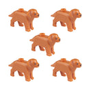Compatible Animals Building Blocks for Children MOC golden hair Police dog husky bulldog chihuahua model bricks kids DIY Toys 5p