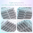 NAGARAKU Ship from America 10 cases Premade Spire Eyelash Plume Fluttering Eyelash Extensions Anime Effect Soft Comic