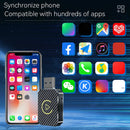 Wireless Carplay Android Auto Adapter Plug&Play USB Car Dongle Wireless Dongle for OEM Wired CarPlay/Andriod Auto Cars