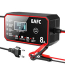 12V 8A Car Battery Charger Pulse Repair LCD Display Smart Fast Charge for Auto Motorcycle Minivan SUV Classic Cars