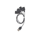 BRIKSMAX Light Accessories Black One to Seven USB Port Usb Hub for Building Block Led Light Kit 10220 42083 10260 10255