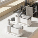 The Cascade | Countertop Soap Dispenser, Sponge & Towel Caddy