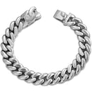4Pcs Cuban Chain Bracelet for Women Men HipHop Bling Iced Out Chain Full Rhinestone Paved Chunky Metal Bracelet Set Jewelry Gift