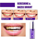 V34 SMILEKIT 紫色美白牙膏 去除牙渍 减少牙黄 护理牙齿牙龈 清新口气 提亮牙齿 30毫升