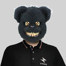 Halloween Horror Bloody Head Cover Mask Rabbit Bear Cosplay Mask Carnival Costume Headgear Props Handmade Party Decoration