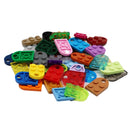 50pcs DIY Building Blocks 3176 Brick Heart Necklace/Key Ring Toys 2x 3 Heart-shaped Multicolor Educational Toy Gift for Children
