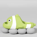 Women's Slippers Summer Funny Clown Fish Slides Fashion Soft Sole Platform Sandal Cute Outdoor Beach Flip Flop Thick Bottom Shoe