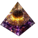 Natural Stone Crystal Orgonite Pyramid Healing Stone Chakra Reiki Home Office Decoration Gift Outdoor Garden Party Decor